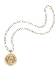 Strong Circling Koi Fish Original Pendant Coin 18" Drawn Link Necklaces Jane Win 