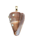Strong Decked Out Shell Pendant 16-18" Classic Rolo Necklaces Jane Win 