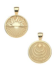 Strong Over the Horizon Small Coin Pendant 16-18" Classic Rolo Necklaces Jane Win 