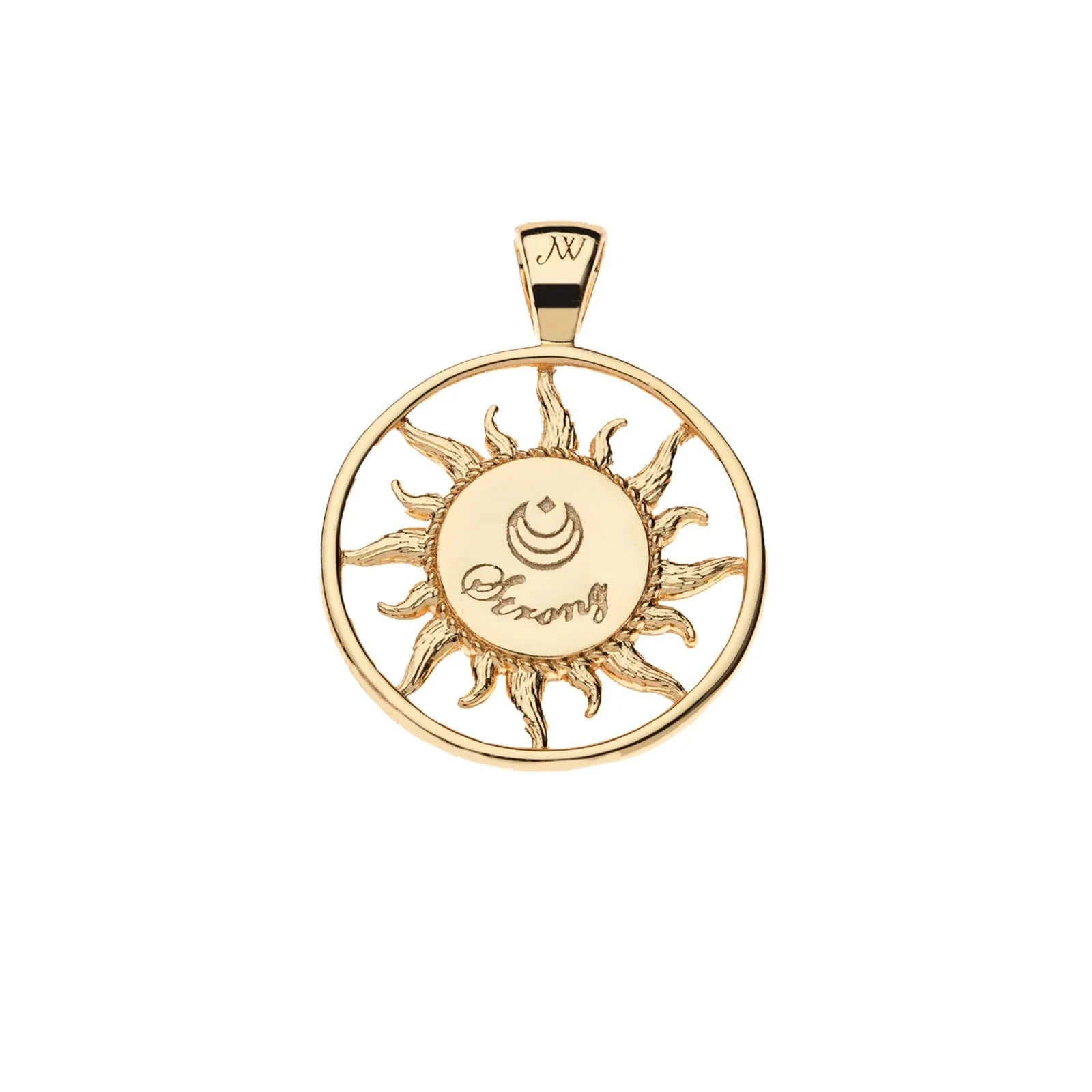 Strong Sun Rays Cutout Pendant 16-18" Classic Rolo Necklaces Jane Win 