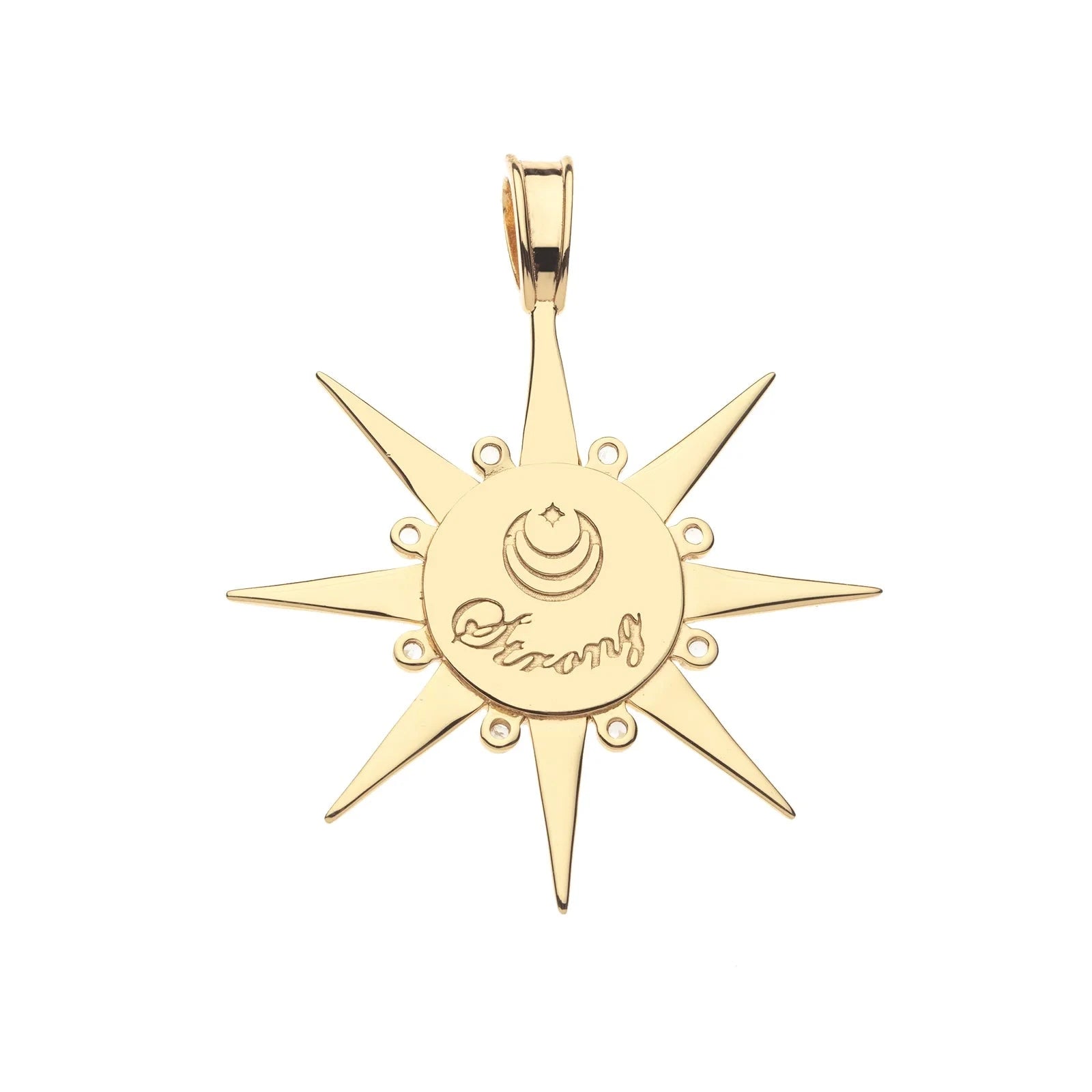 Strong Supernova Pendant Mother of Pearl 16-18" Classic Rolo Necklaces Jane Win 