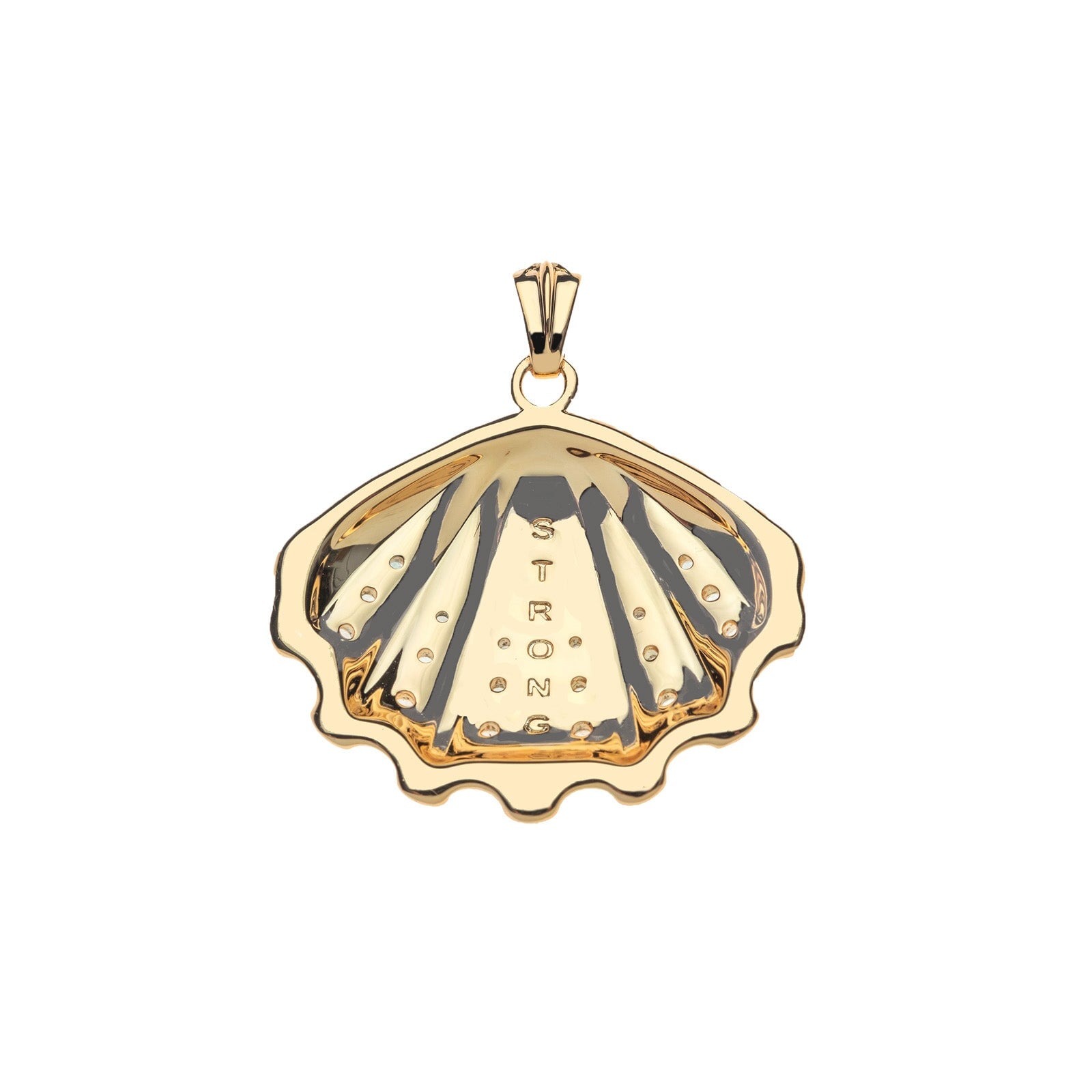 Strong In the Waves Shell Pendant 16-18" Classic Rolo Necklaces Jane Win 