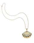 Strong In the Waves Shell Pendant 16-18" Classic Rolo Necklaces Jane Win 