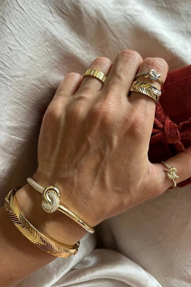 Love Knot Bangle Bracelets Native Gem 