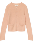 Thea Cashmere Cardigan Light Peach Sorbet Sweater - Cardigans Doen 