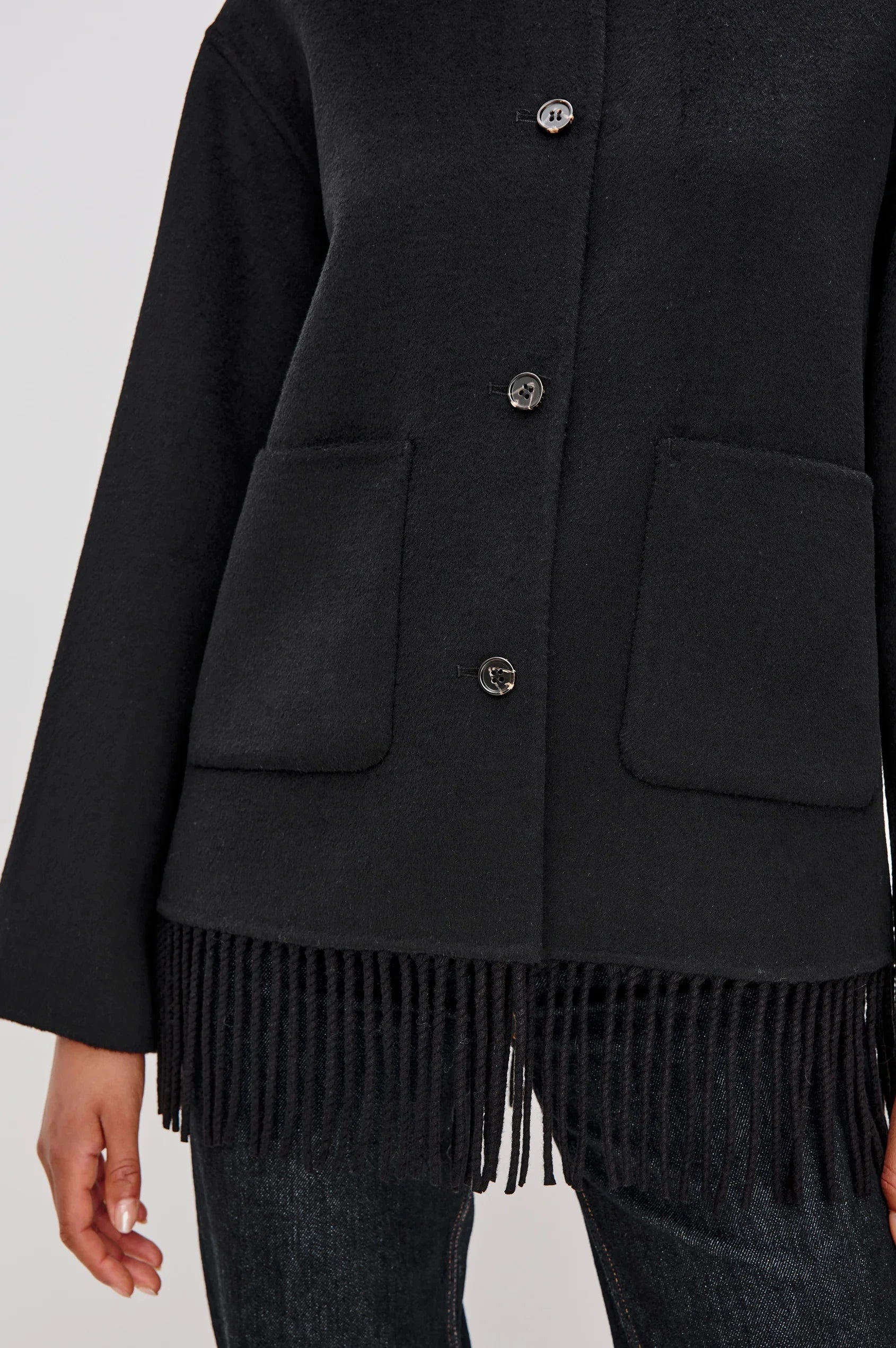 Tomoko Jacket Black Outerwear - Longsleeve Rails 