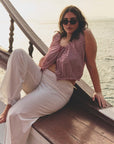 Traveler Top Mulberry La Maddalena Gingham Tops - Blouses Doen 