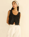 Traveler Top Black Tops - Blouses Doen 