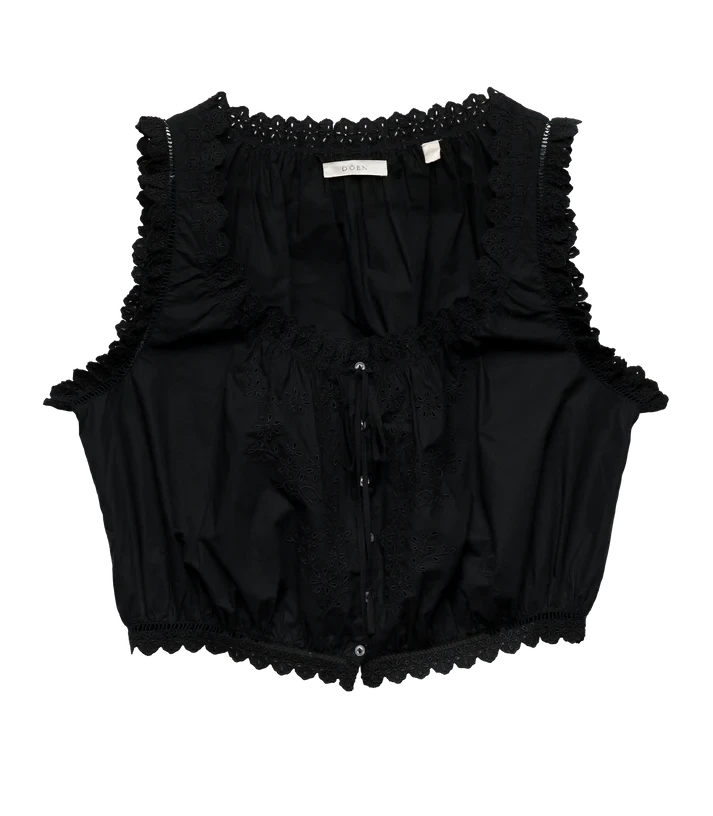 Traveler Top Black Tops - Blouses Doen 