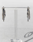 Triple Threat Earring 50mm Silver Earrings Native Gem 