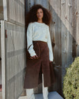 Suede Hudson Skirt Chocolate Skirts - Midi Tanya Taylor 