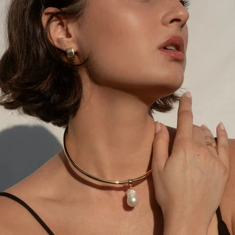 Talia Pearl Bail Charm Necklaces Thatch 