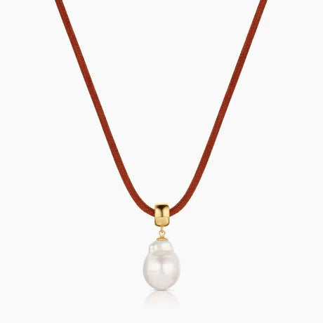 Talia Pearl Bail Charm Necklaces Thatch 