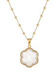 Tamarin Flower Charm + Florence Chain Necklaces ASHA 