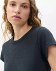 The Slub Tee Black Tops - Tees rag & bone 