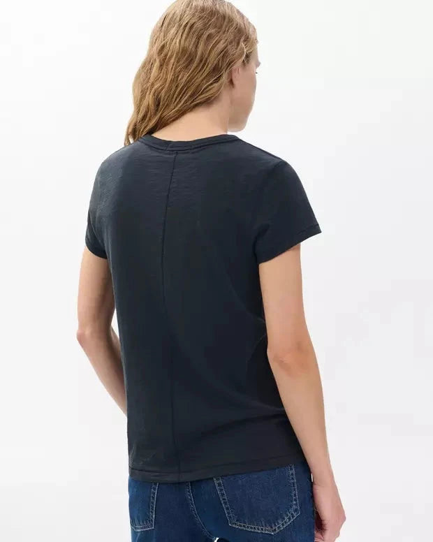 The Slub Tee Black Tops - Tees rag & bone 