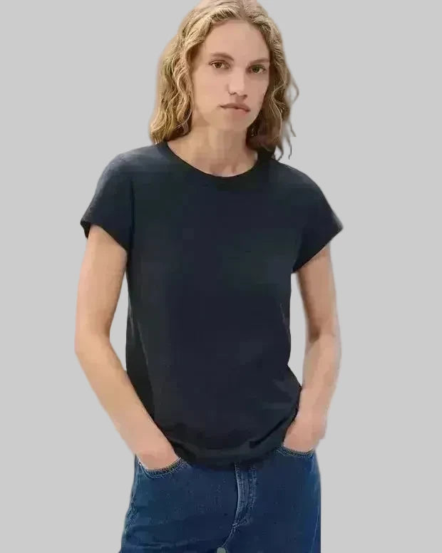 The Slub Tee Black Tops - Tees rag & bone 