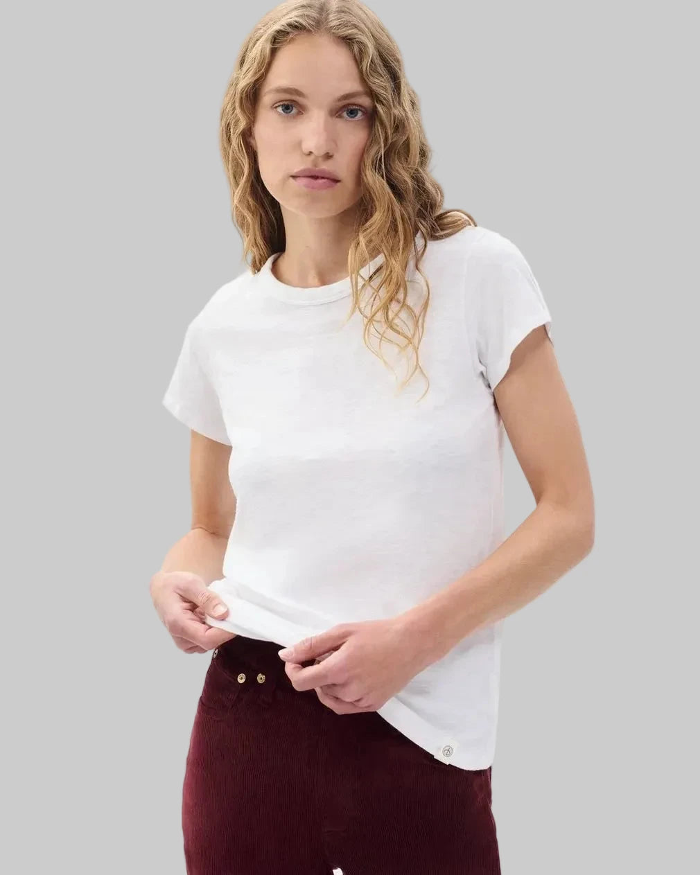 The Slub Tee Bright White Tops - Tees rag & bone 
