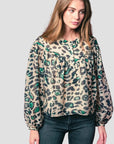 The Logan Shirt Green Leopard Tops - Blouses The Shirt 