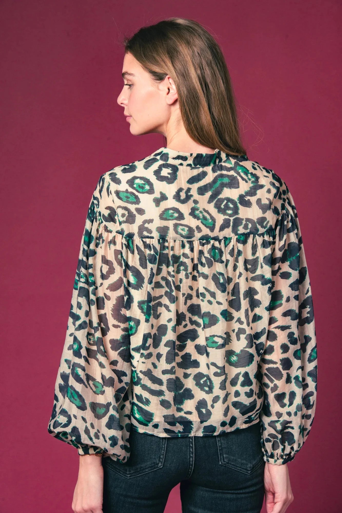 The Logan Shirt Green Leopard Tops - Blouses The Shirt 