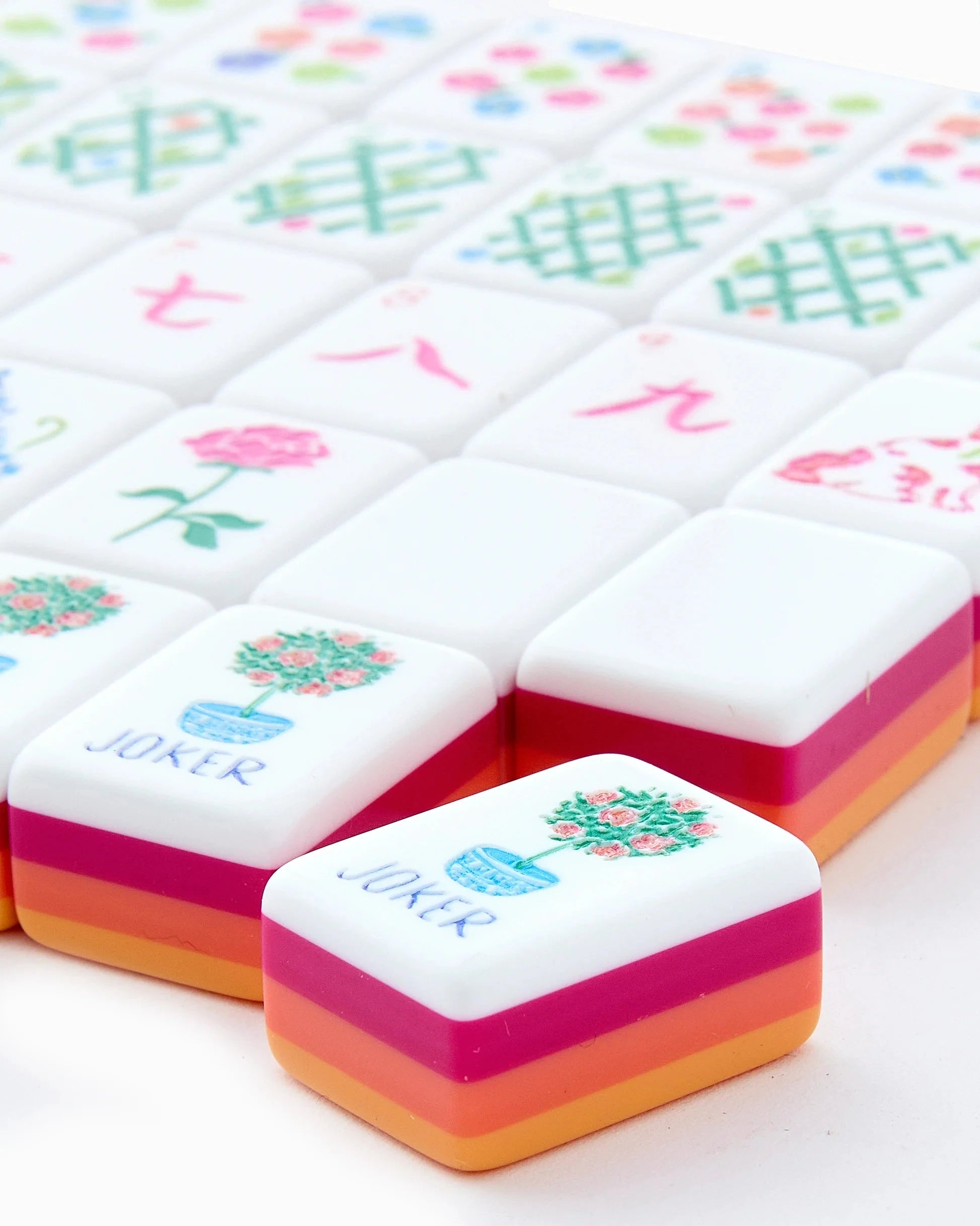 Sunset Mahjong Tiles Home Decor - Games Oh My Mahjong 
