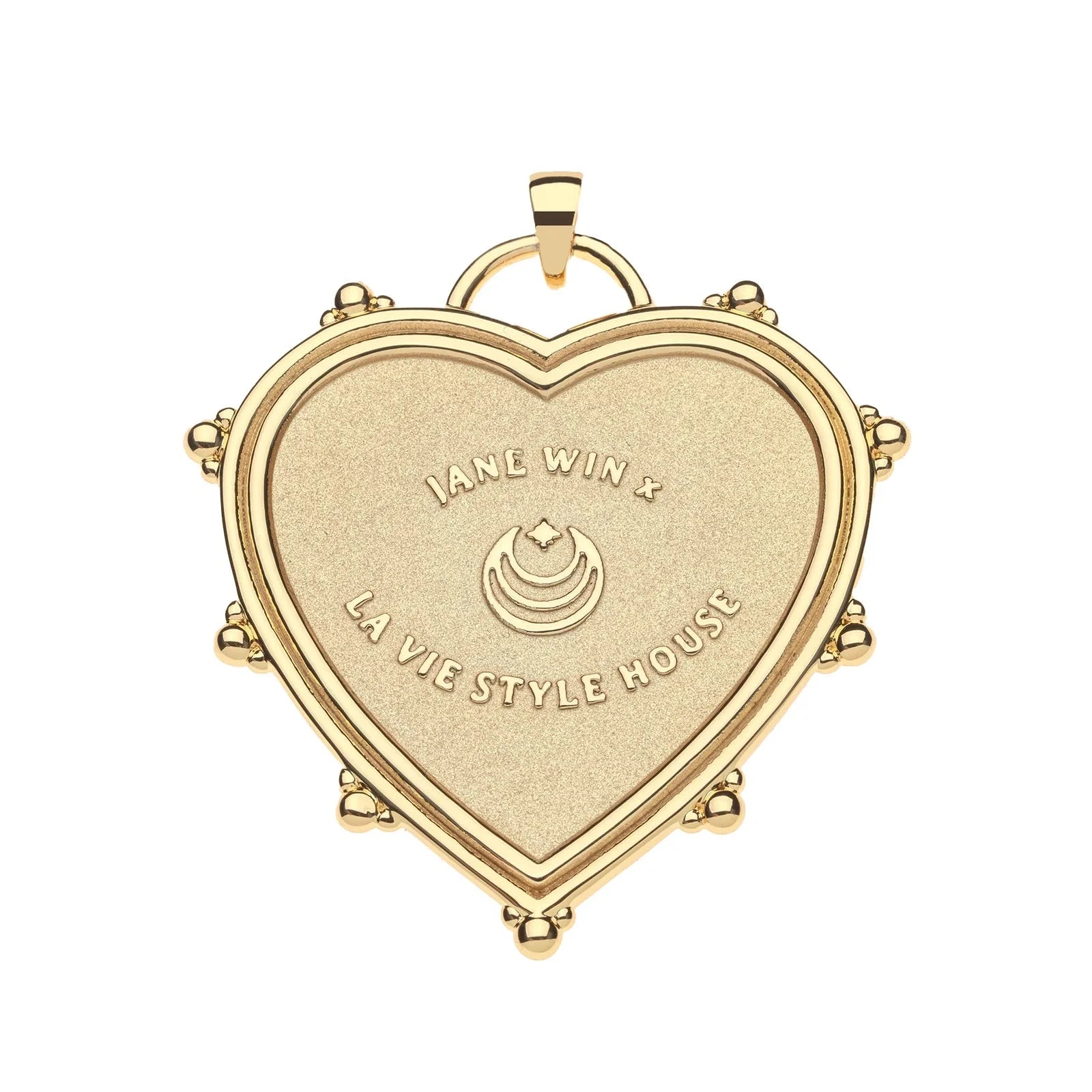 JW x LA VIE Chunky Treasure Trove Heart Pendant Necklaces Jane Win 