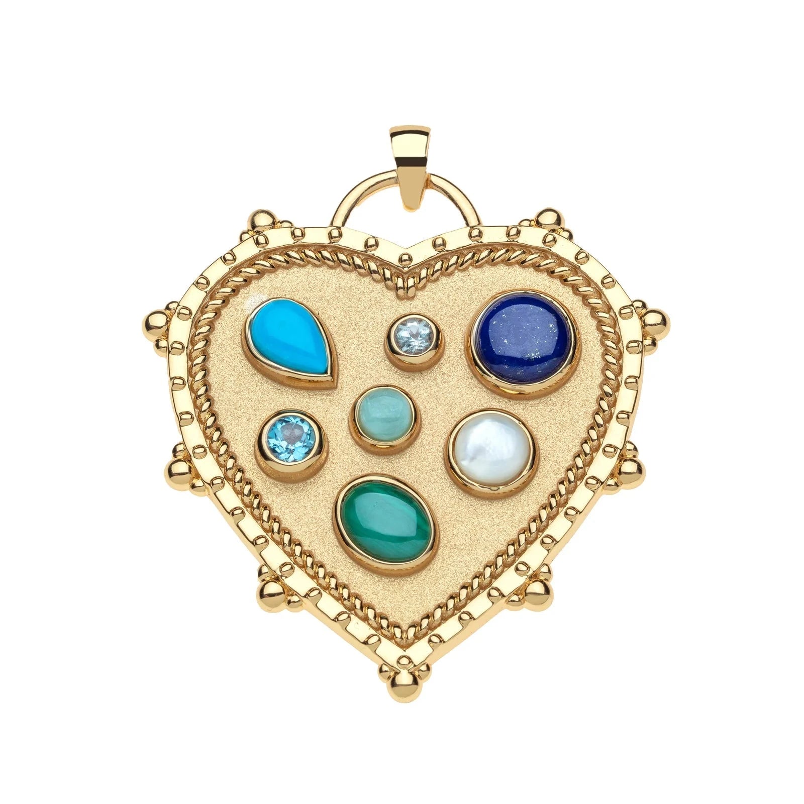 JW x LA VIE Chunky Treasure Trove Heart Pendant Necklaces Jane Win 