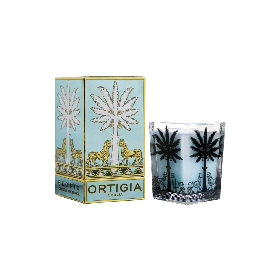 Large Florio Square Candle Candles & Diffusers - Candles Ortigia 