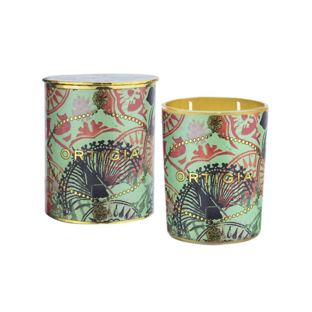Medium Fico D'India Decorated Candle Candles & Diffusers - Candles Ortigia 