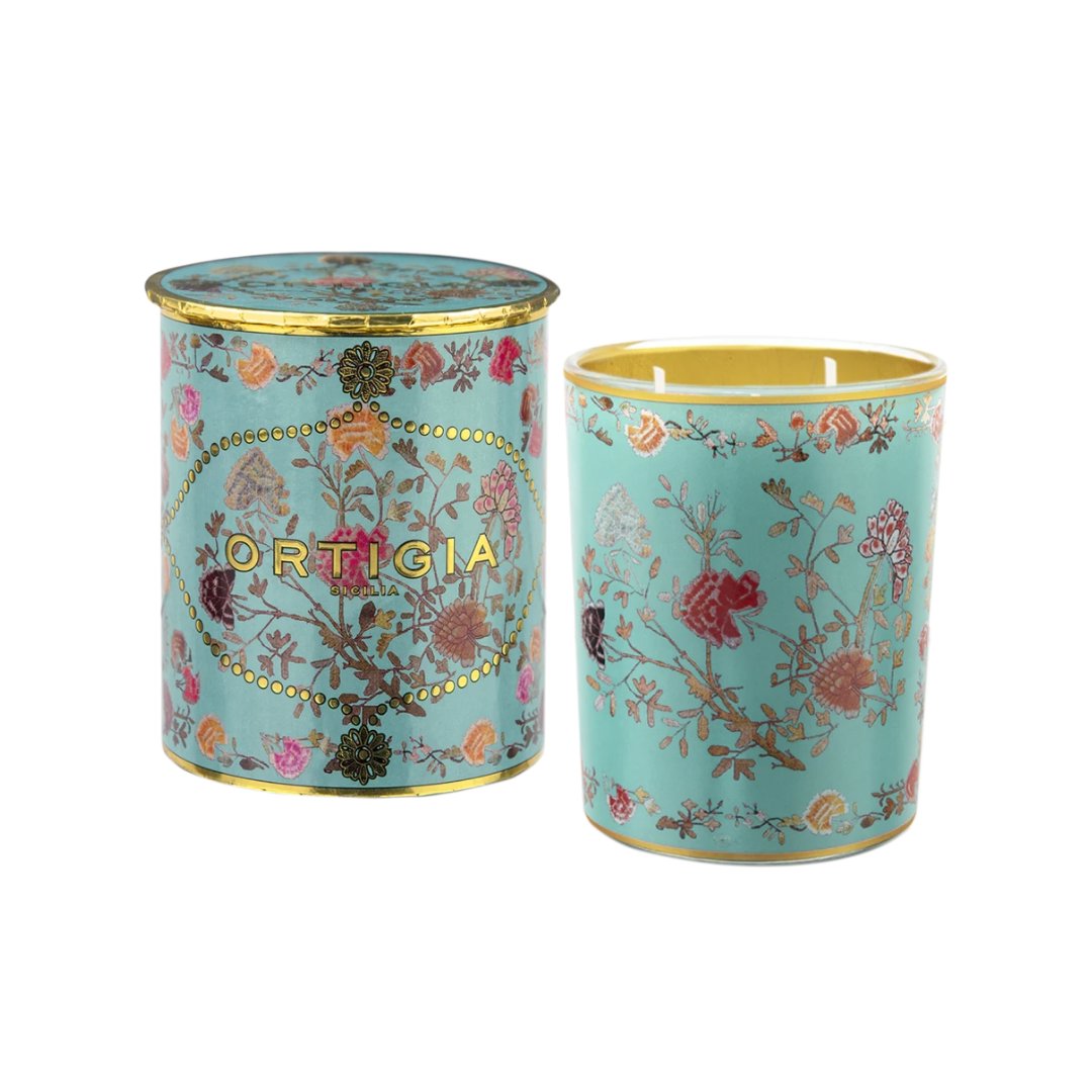 Medium Florio Decorated Candle Candles & Diffusers - Candles Ortigia 