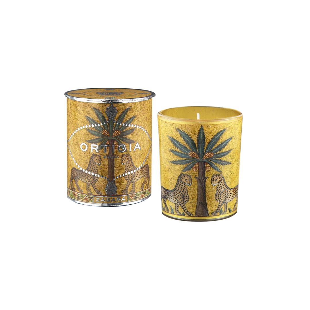 Small Zagara Decorated Candle Candles & Diffusers - Candles Ortigia 