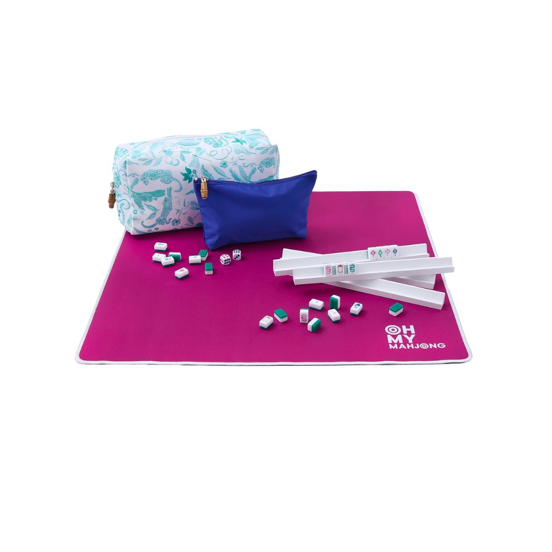 Mahjong Travel Set Palm Beach Home Decor - Games Oh My Mahjong 