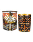 Medium Ambra Nera Decorated Candle Candles & Diffusers - Candles Ortigia 