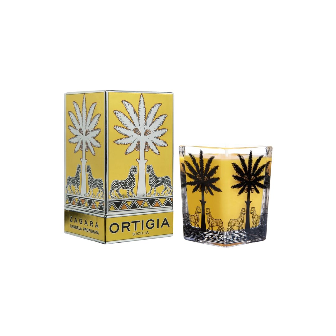 Large Zagara Square Candle Candles & Diffusers - Candles Ortigia 