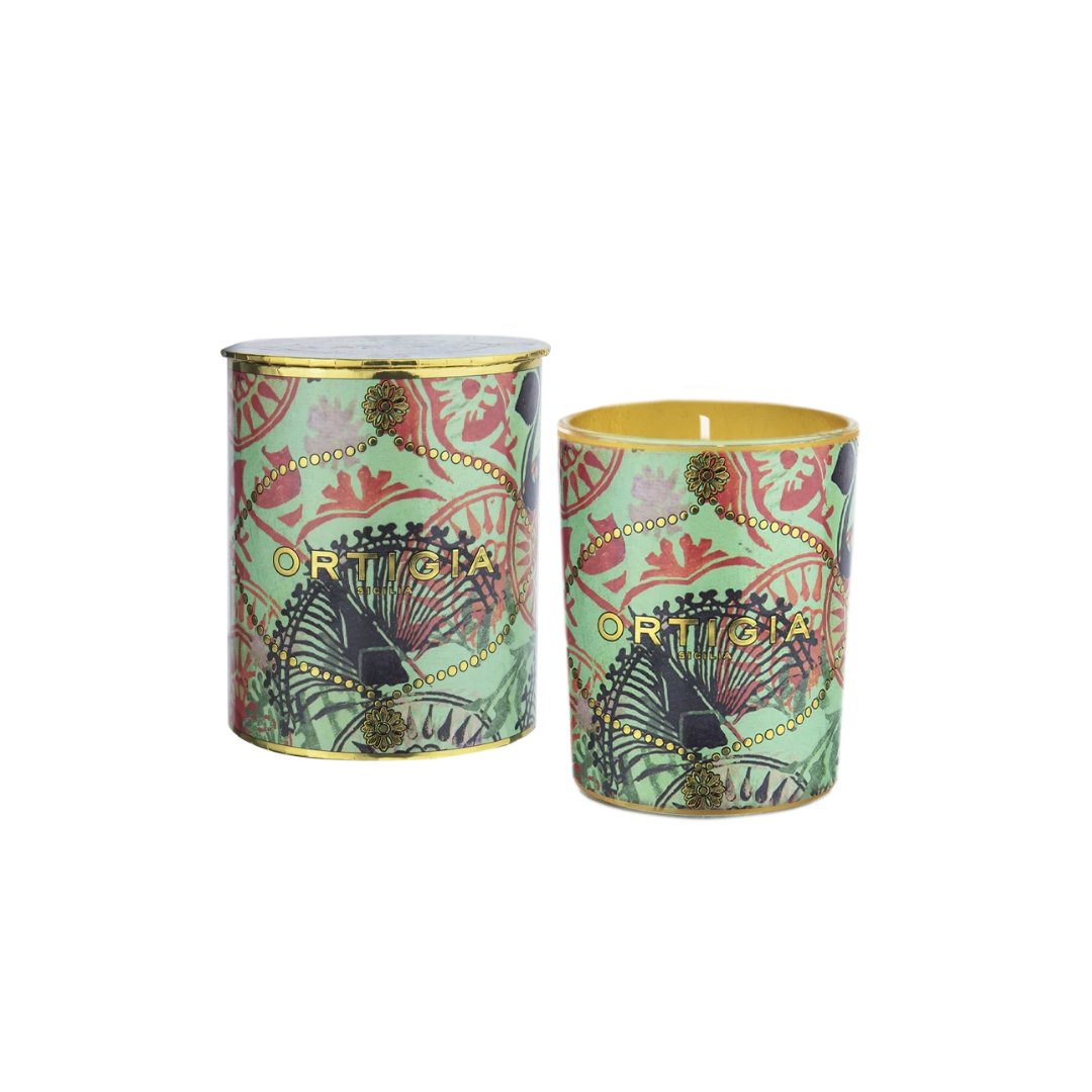 Small Fico D'India Decorated Candle Candles & Diffusers - Candles Ortigia 