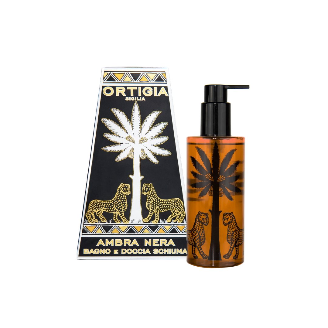 Ambra Nera Shower Gel 250ml Home Decor - Soap Ortigia 