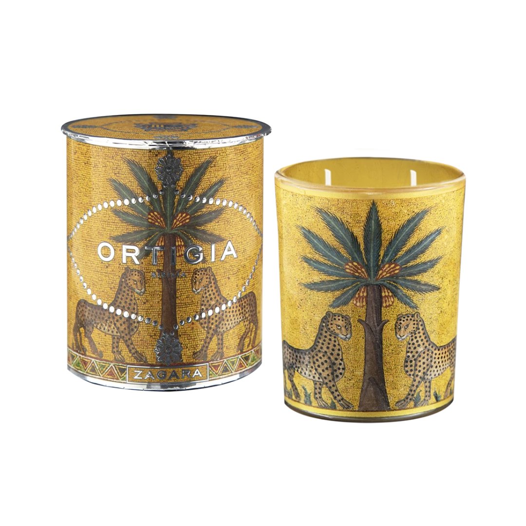 Medium Zagara Decorated Candle Candles & Diffusers - Candles Ortigia 