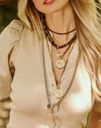 Gumdrop Beaded Necklace Tiger's Eye Necklaces Jane Win 