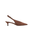 Alenna Heels Dark Brown Suede Pumps - Low Dolce Vita 