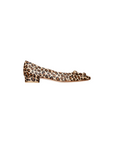 Buckle Shoe Leopard Calf Hair