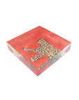 Leopard Catchall Tray Coral Home Decor - Bowls, Trays & Vases ClaireBella 
