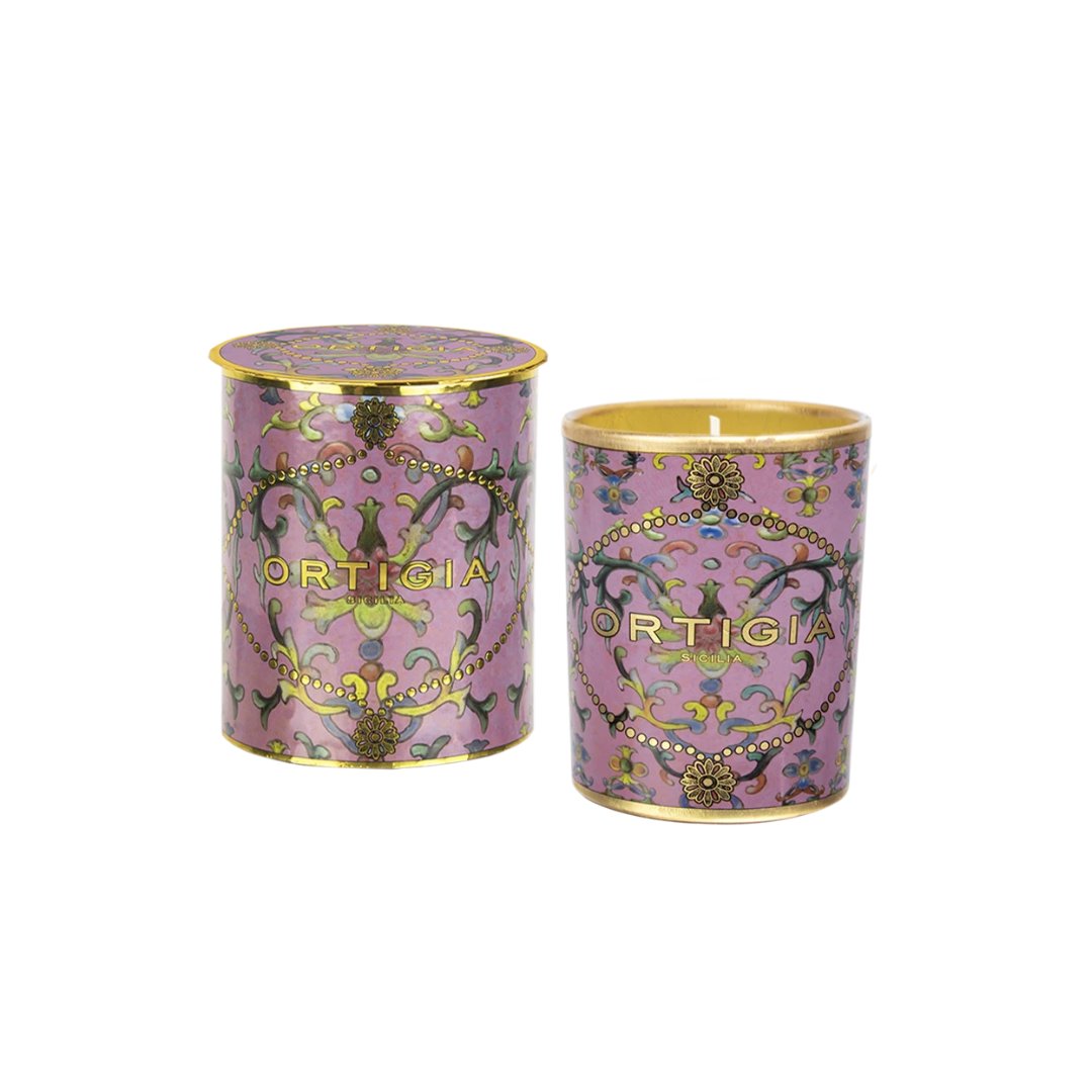 Small Aragona Decorated Candle Candles & Diffusers - Candles Ortigia 