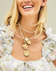Bloom Mother of Pearl Heart Pendant 16-18" Satellite Chain Necklaces Jane Win 