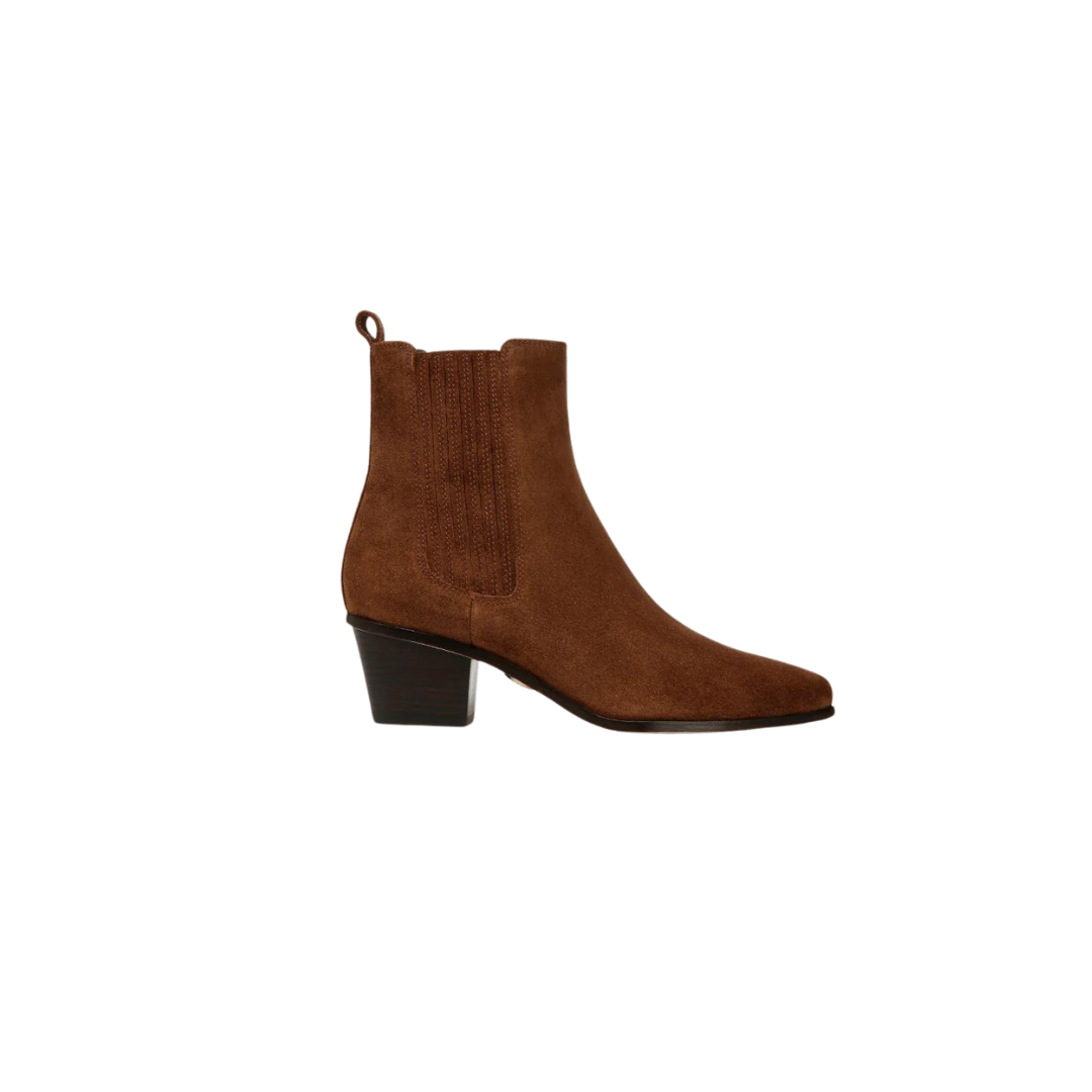 Alina Suede Bootie Cedar