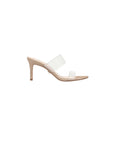 Asha Mid Heel Sandal Sand/Clear Sandals - Heeled Sandals Veronica Beard - Shoes 