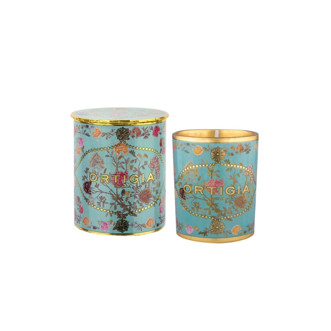 Small Florio Decorated Candle Candles & Diffusers - Candles Ortigia 