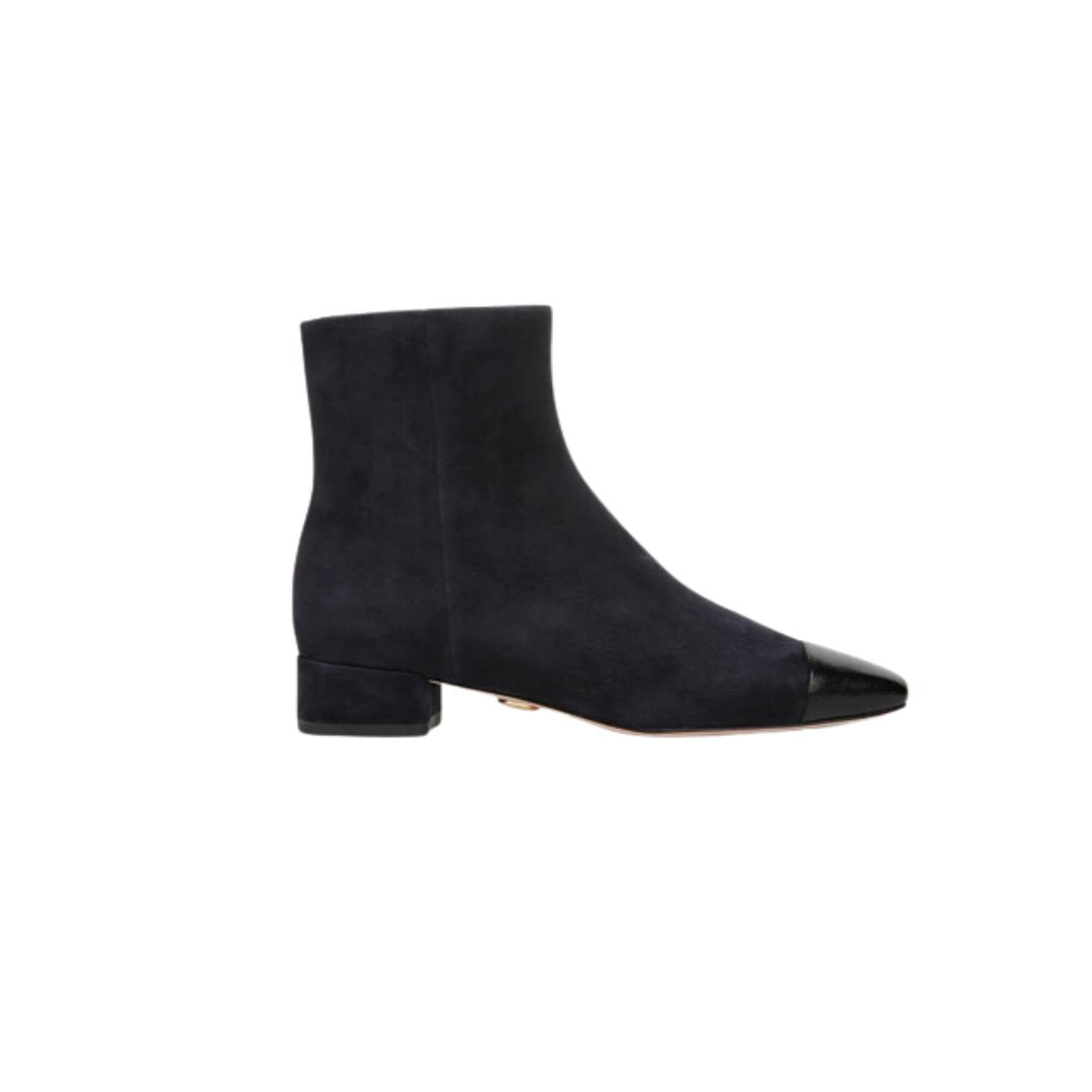 Cecile Bootie Indigo Black Boots - Booties Veronica Beard - Shoes 