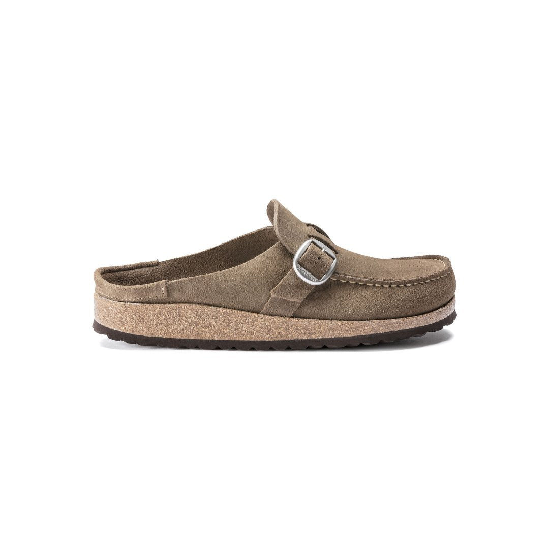 Buckley Gray Taupe Shoes - Flats - Slide Birkenstock 