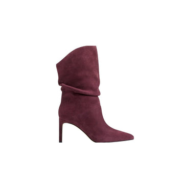 Angi Suede Dark Red Suede Shoes - Boots - Booties Marc Fisher 