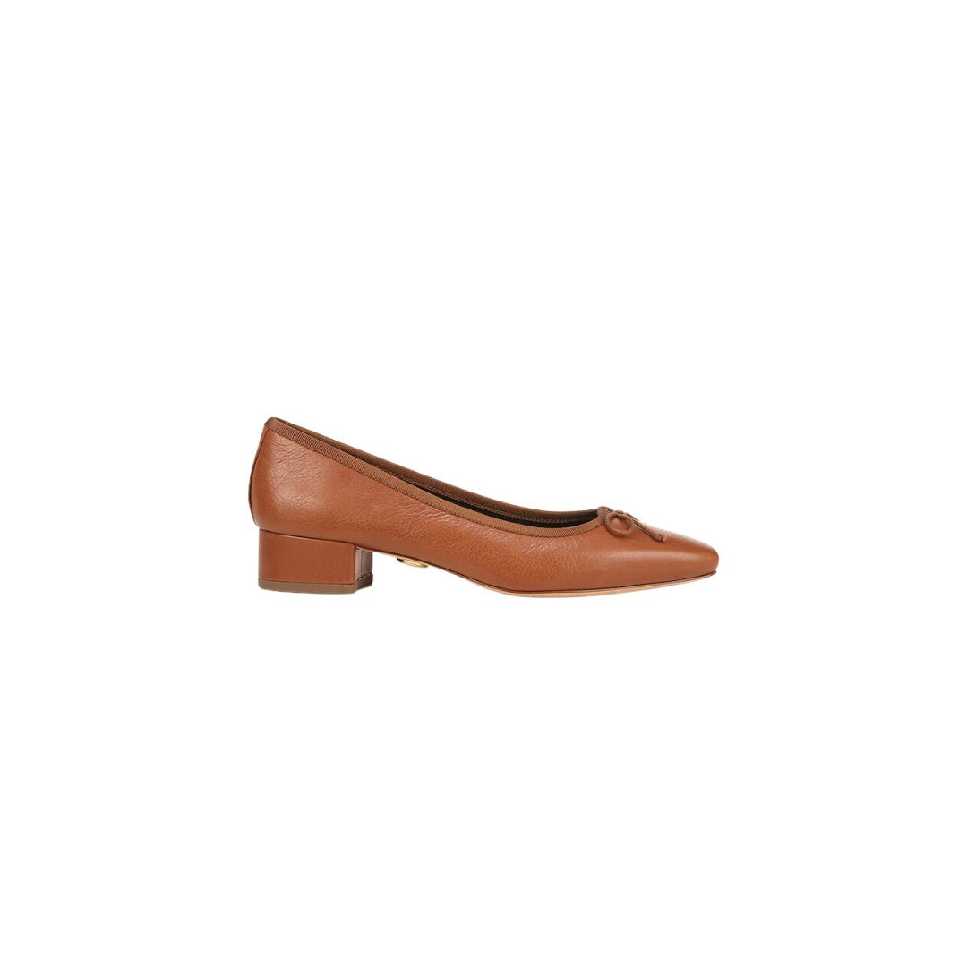 Cecile Ballet Pump Caramel Shoes - Pumps - Low Veronica Beard - Shoes 